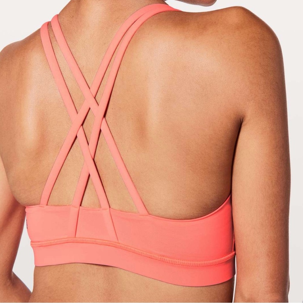 Lululemon Energy Bra in Sunset Orange - Size 4